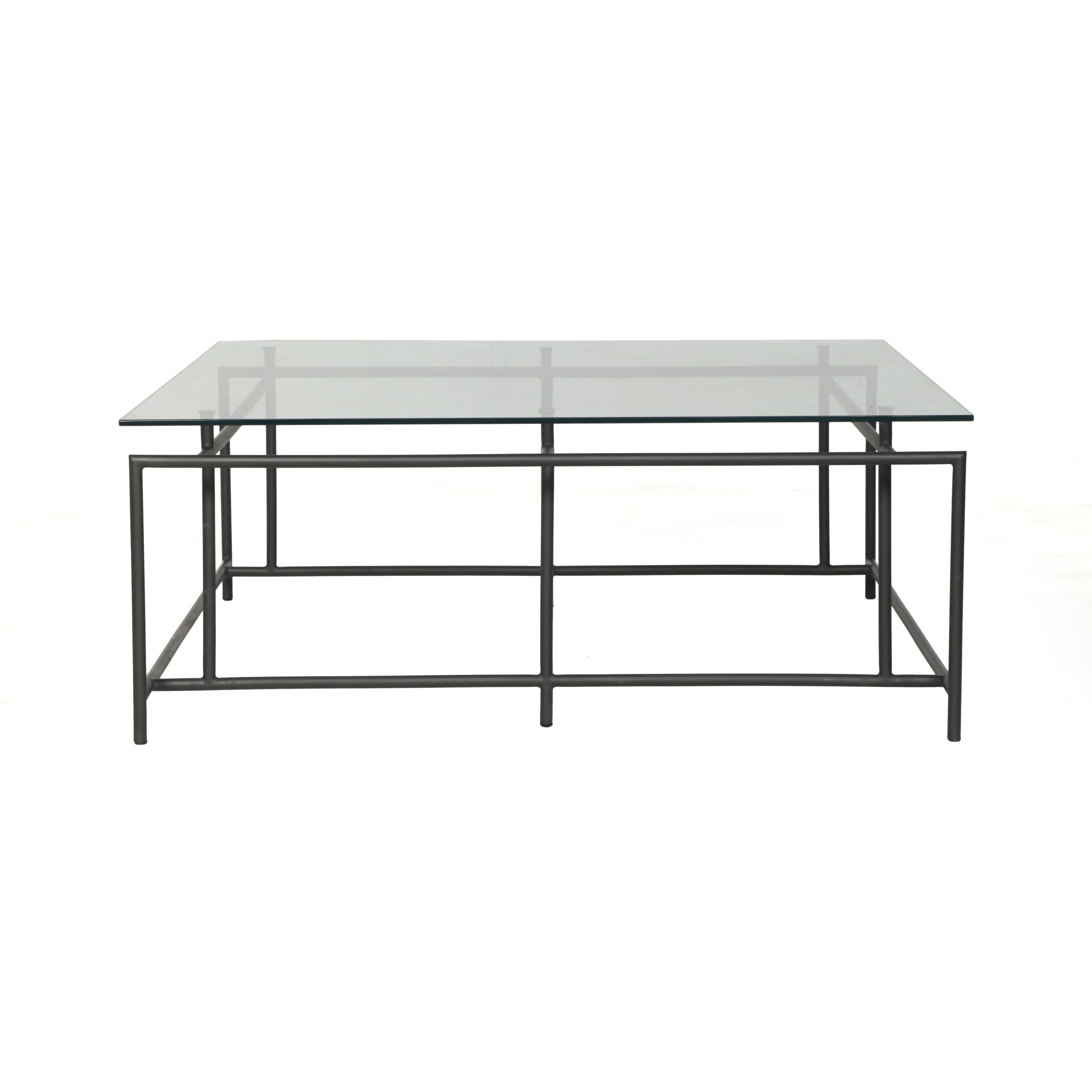 Bellagio 40 X 40 inch Clear / Black Outdoor Coffee Table